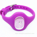 Kids Silicone Thin Strap Squar Quartz Watch